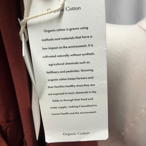 Gracemade Miriam Organic Cotton Dress Womens Small/Medium Relaxed Red‎ Clay - Picture 12 of 15